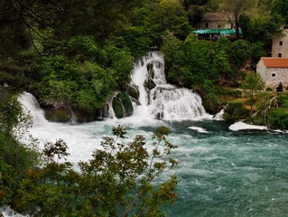 Wasserfälle Krka in Kroatien