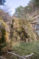 Alfambra river source in Gudar Teruel mountains Spain