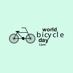 World Bicycle Day Celebration Vector Template Design Illustration