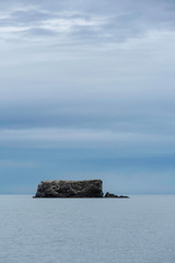 Island of stone near Homer, Alaska 