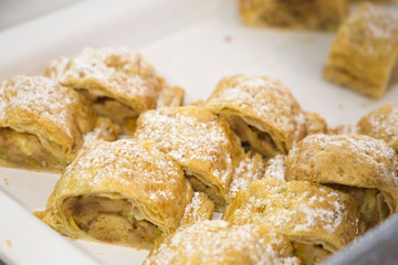 Puff pastries with cream