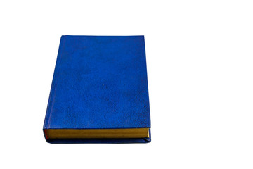 Blue book isolated on a white background