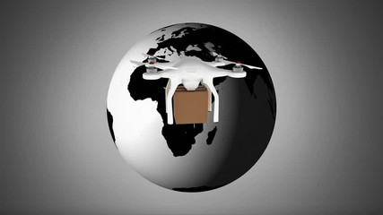 International drone courier service - Powered by Adobe