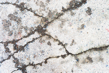 Old cracked asphalt with cracks. Abstract background.