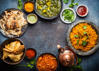 Authentic Indian dishes and snacks