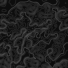 Topographic map lines background. Abstract vector illustration. Contour vector map.