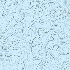 Topographic map lines background. Abstract vector illustration. Contour vector map.