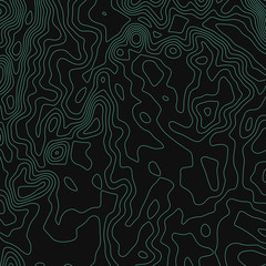 Topographic map lines background. Abstract vector illustration. Contour vector map.