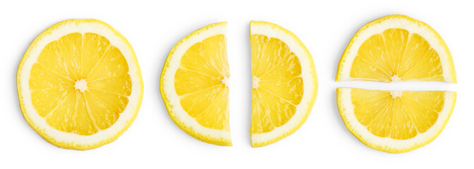 Lemon slices isolated