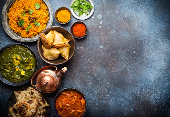 Authentic Indian dishes and snacks