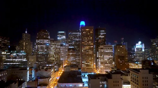San Francisco skyline with skyscrapers