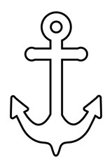 marine steel heavy anchor cartoon