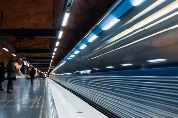 Foto op Canvas stockholm subway © Per