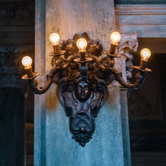 old lamp in temple
