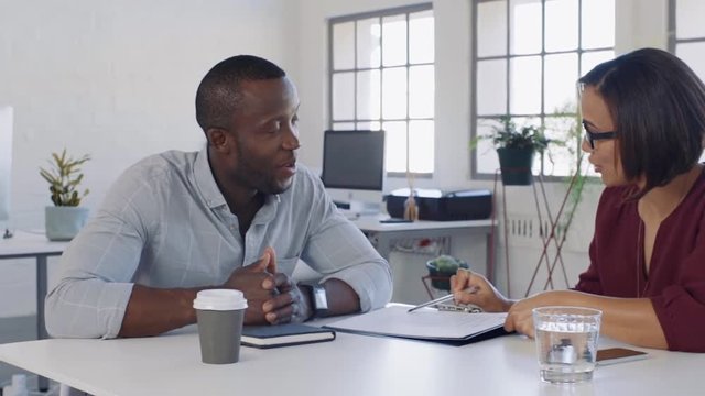 Business contract signing