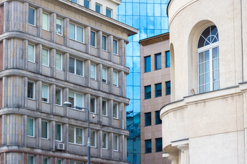 Mix of old and new building