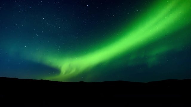 Aurora borealis northern lights timelapse  