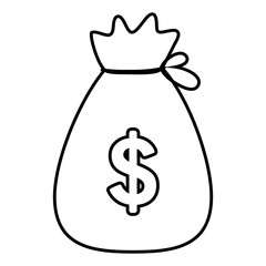 Money bag design vector illustration