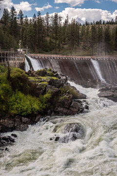 Little Falls Dam On The Spokane River.