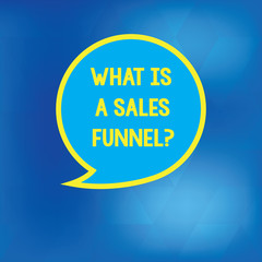 Conceptual hand writing showing What Is A Sales Funnel. Business photo showcasing Develop a marketing advertising selling method Speech Bubble with Border Empty Text Balloon Dialogue Box