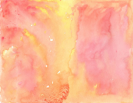 Sunset Watercolor Background