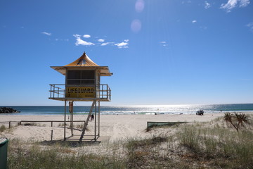 lifeguard tower on the beach