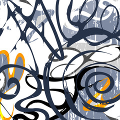 Abstract geometric colored background in the style of graffiti. Qualitative illustration for your design.