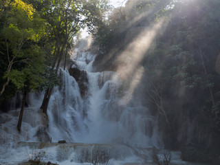 Tat Kuang Si Waterfall popular tourist destination