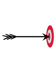 bogenschütze zielscheibe mitte getroffen pfeil bogen schießen treffen sport hobby club bogenschießen logo symbol design