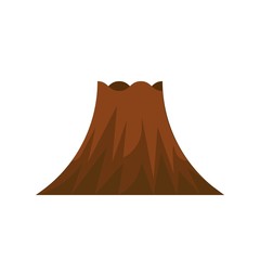 Volcano vector illustration, isolated on white background