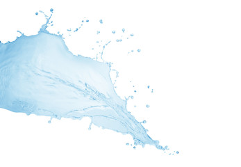 Water splash,water splash isolated on white background,blue water splash,