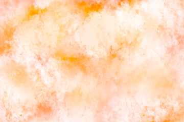 水彩風背景　オレンジ