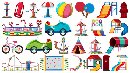 Set of playground equipment