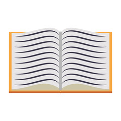 Book open education symbol isolated