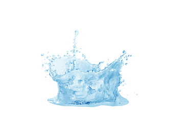  water splash isolated on white background 