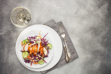 Healthy vegetable salad