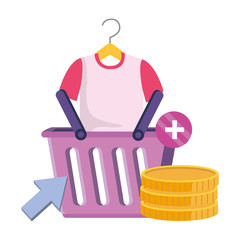 Shopping icon set design vector illustration