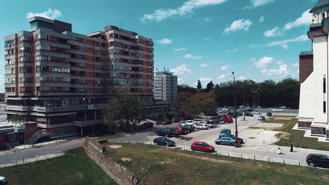 Urban Stock footage - Oradea, Romania 4k aerial stock