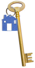 Clé maison en laiton 