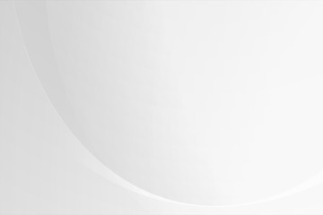 Abstract white gradient curve graphic background, copy space composition.