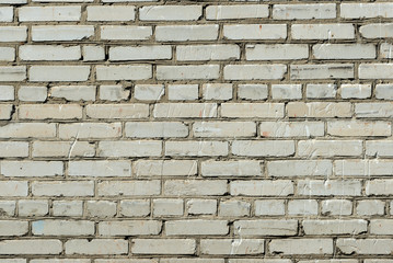 Old brick wall texture close up. Brick wall background