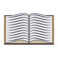 Book open education symbol isolated