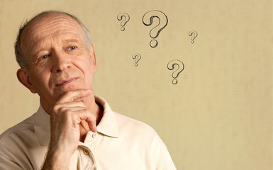 Question senior old person mark worried health
