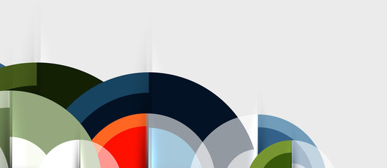 Obraz premium Circular geometrical design template