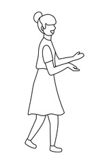 Isolated woman design vector illustration