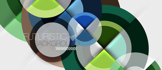 Geometric design abstract background - circles