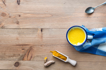 Turmeric milk (healthy drink)