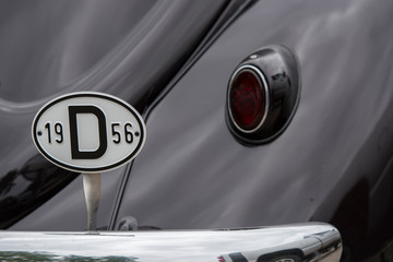 Obraz premium Kennzeichen, Oldtimer, Jahreszahl