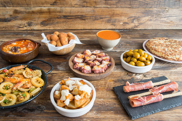 Spanish food plates