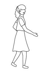 Isolated woman design vector illustration